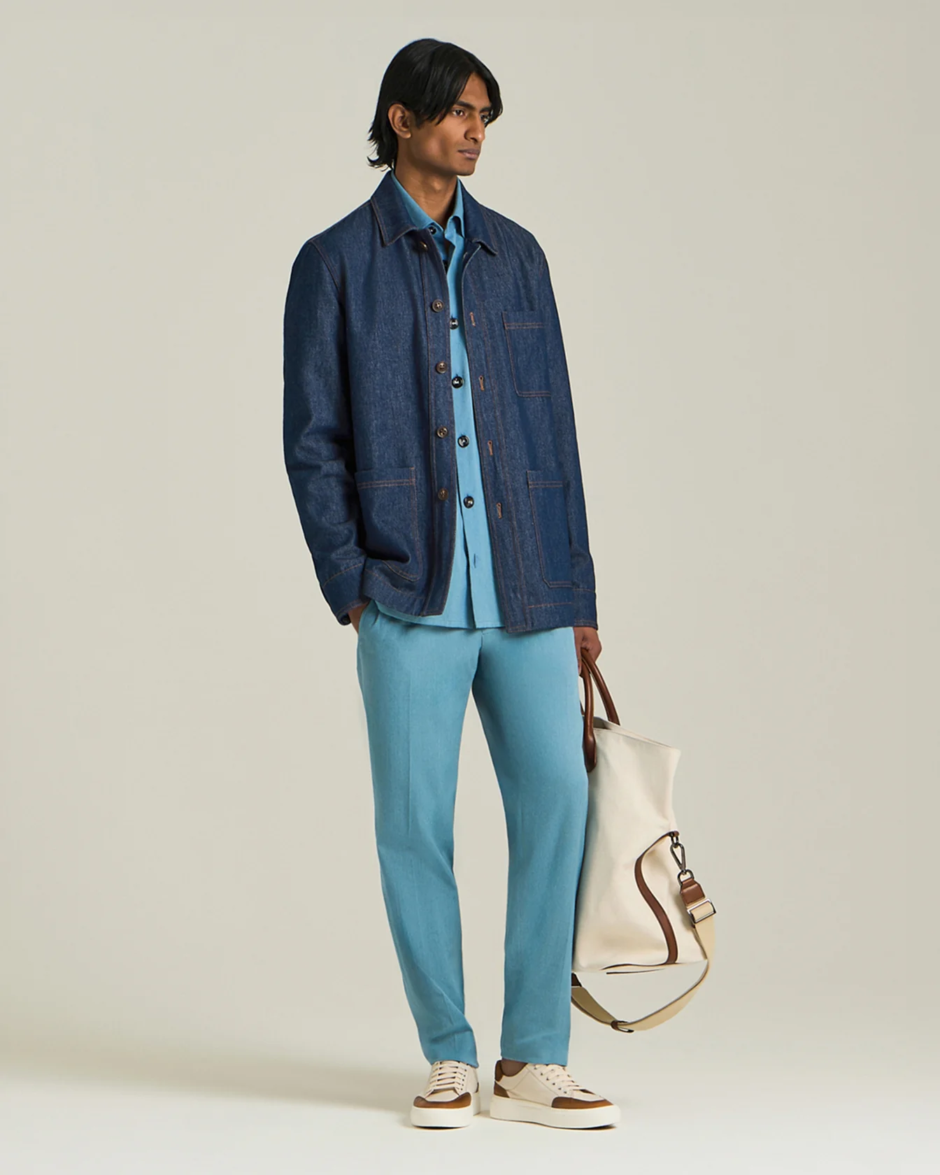 MINERAL WASHED COTTON OVERSHIRT - Image 4