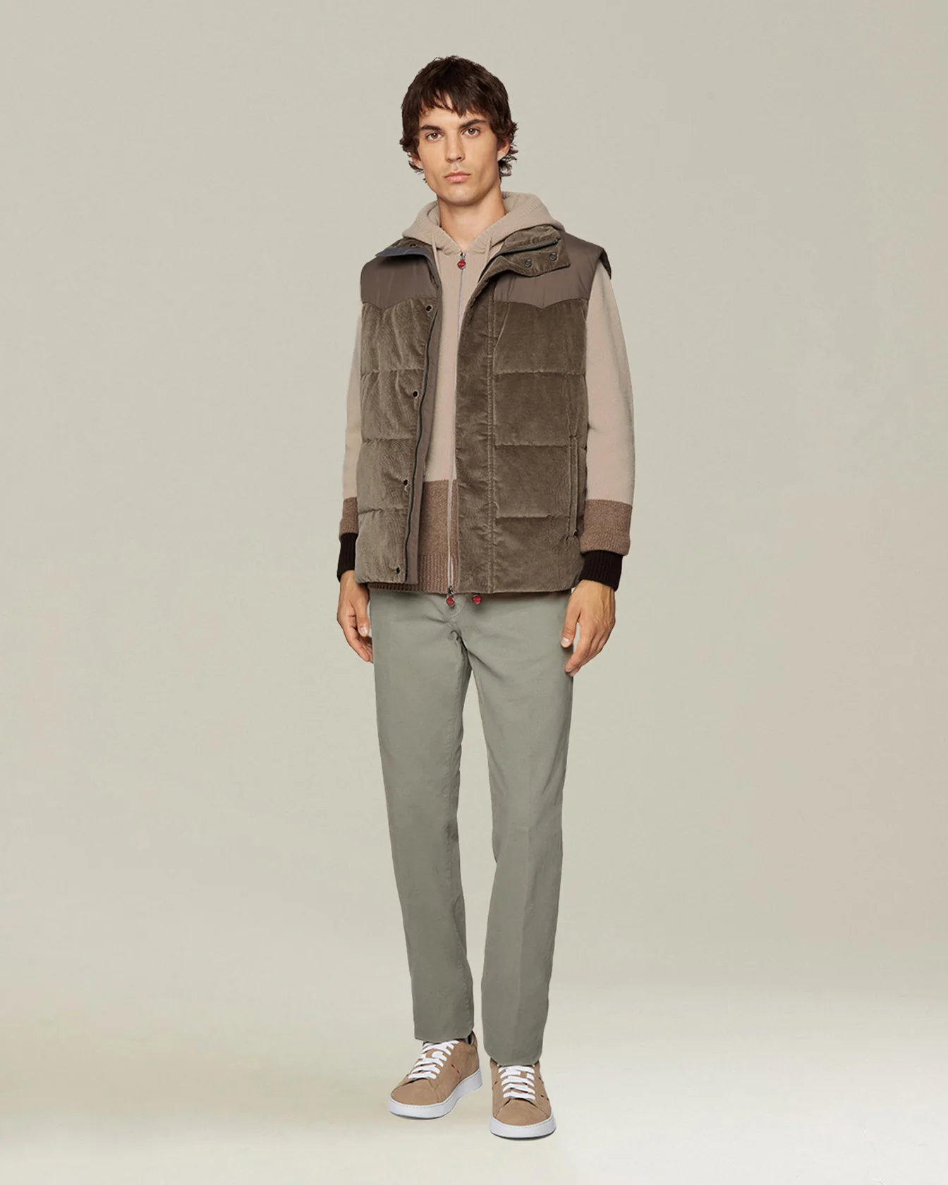 COLOUR BLOCK CASHMERE BOMBER JACKET - Image 5
