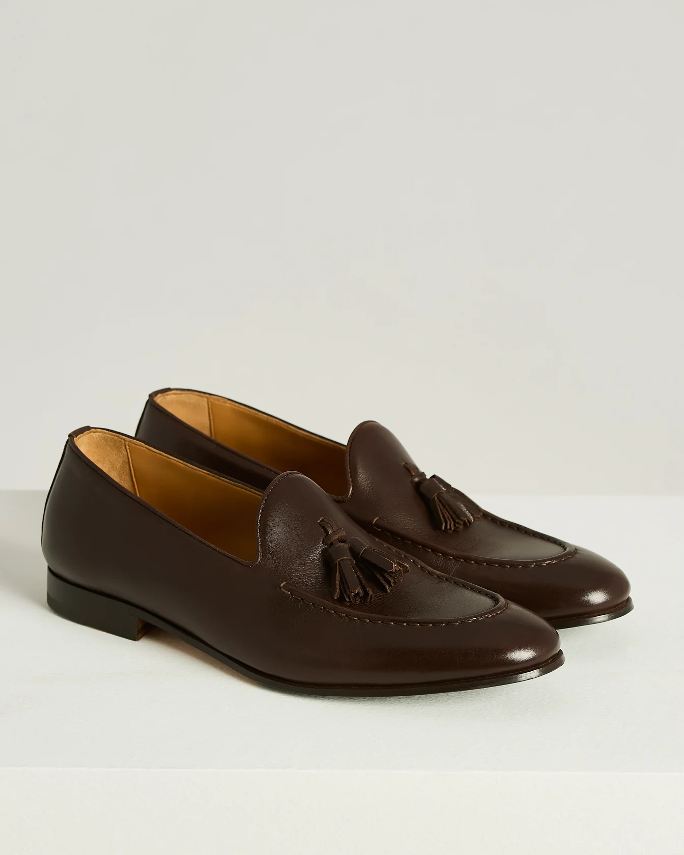 CALFSKIN TASSEL LOAFER DARK BROWN - Image 2
