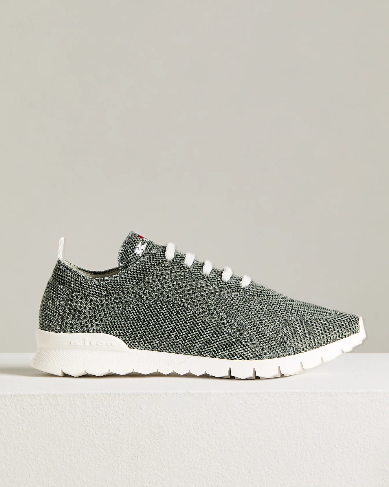 “FIT” TRAINERS IN LIGHT GRAY COTTON-KNIT