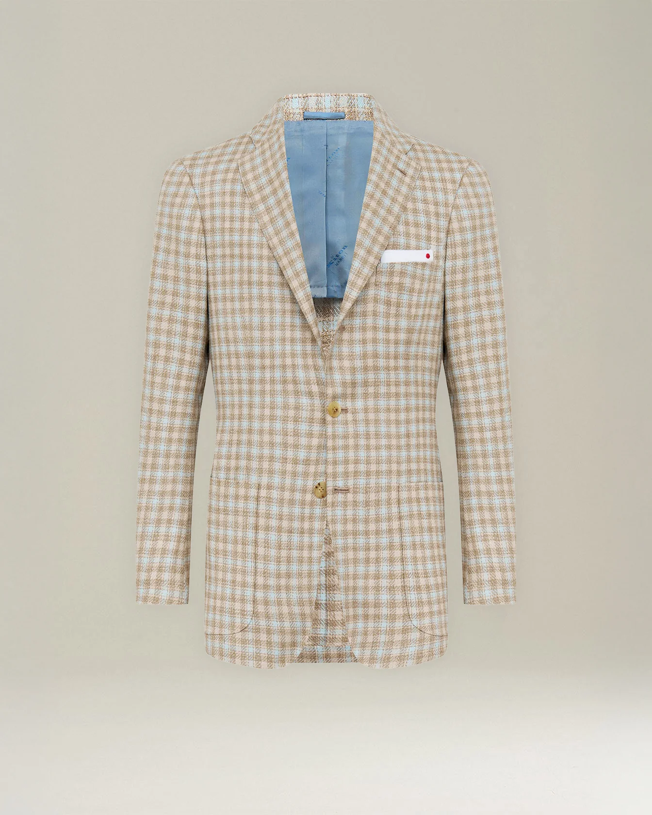CASHMERE BLEND MICRO CHECK BLAZER
