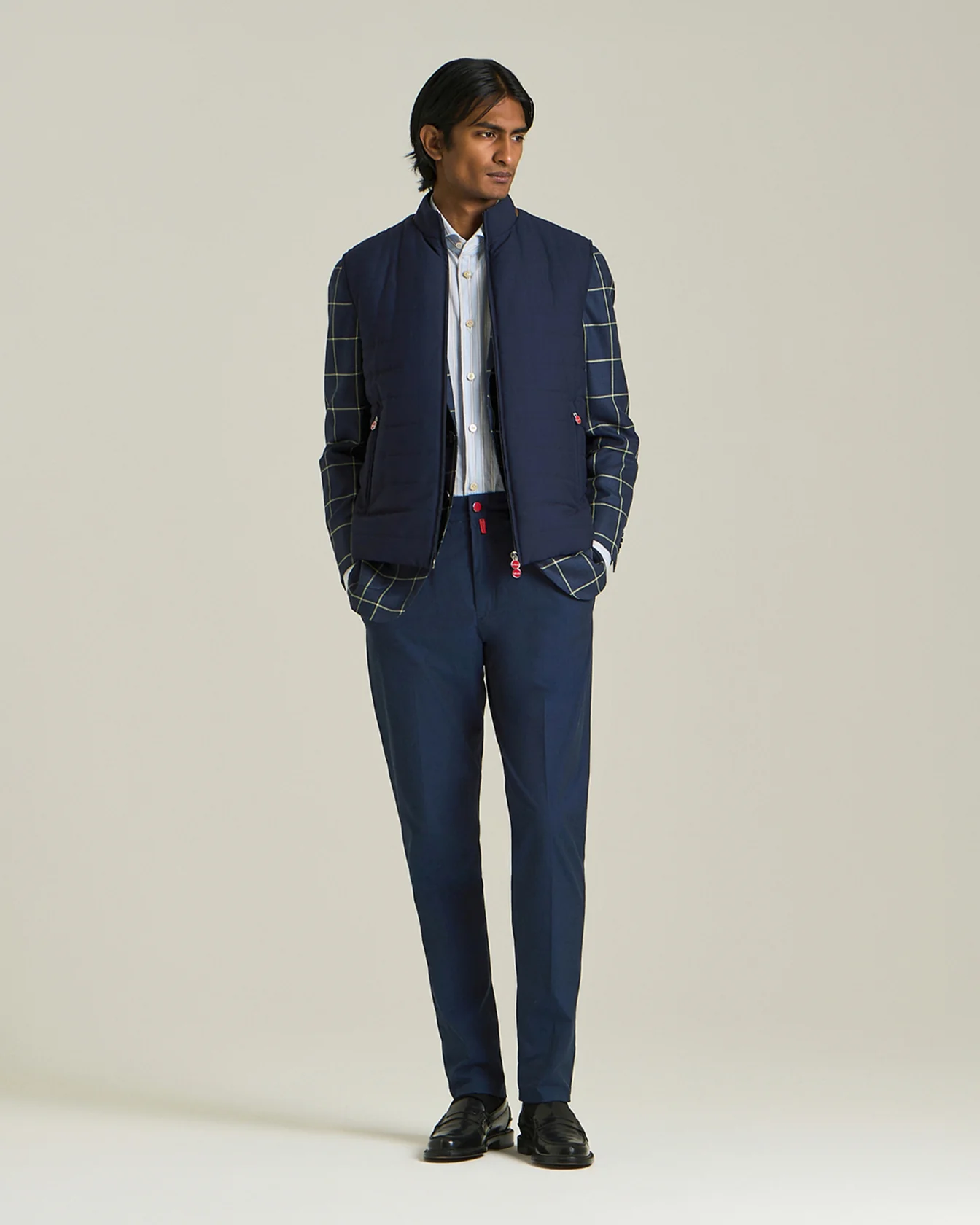 CHECKED CASHMERE BLEND BLAZER - Image 5