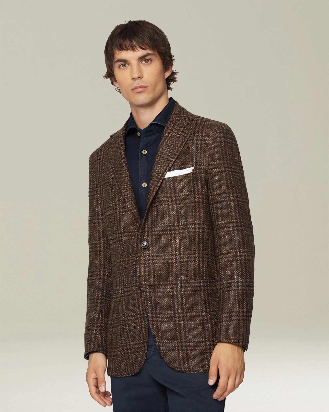 CHECKED CASHMERE BLEND JACKET - Image 2