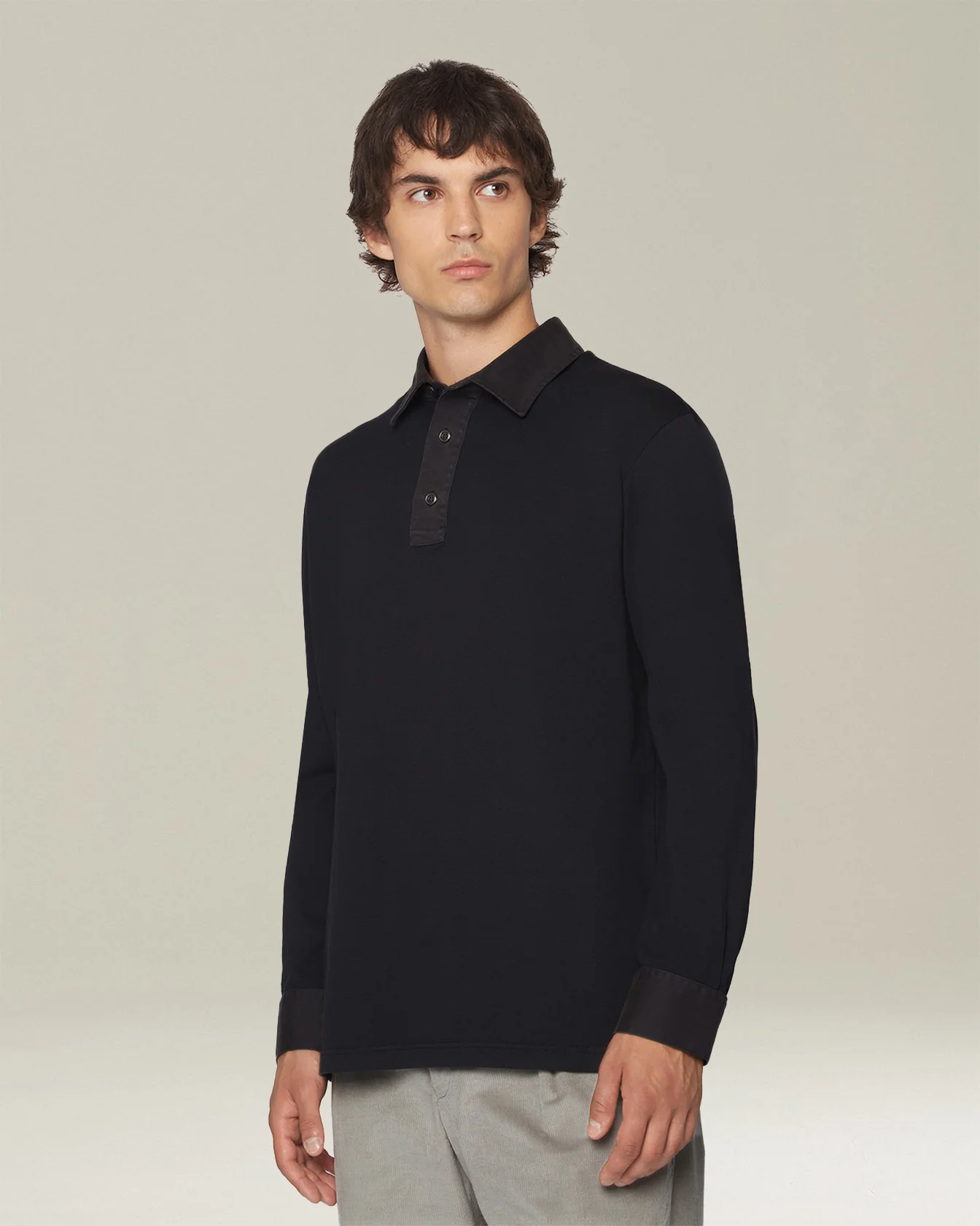 MONOCHROME JERSEY POLO SHIRT - Image 2