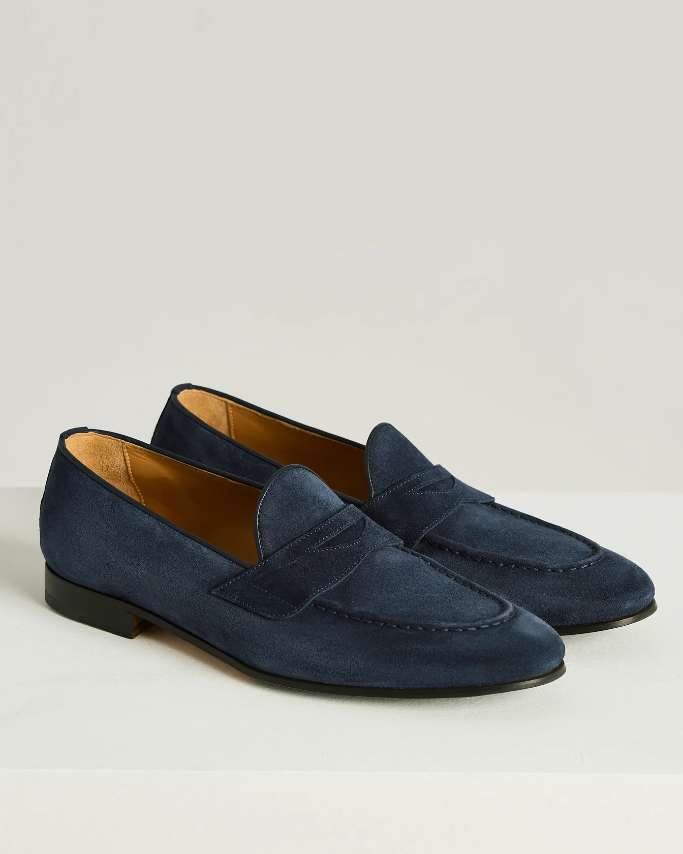 CALFSKIN SUEDE LOAFERS OCEAN BLUE - Image 2