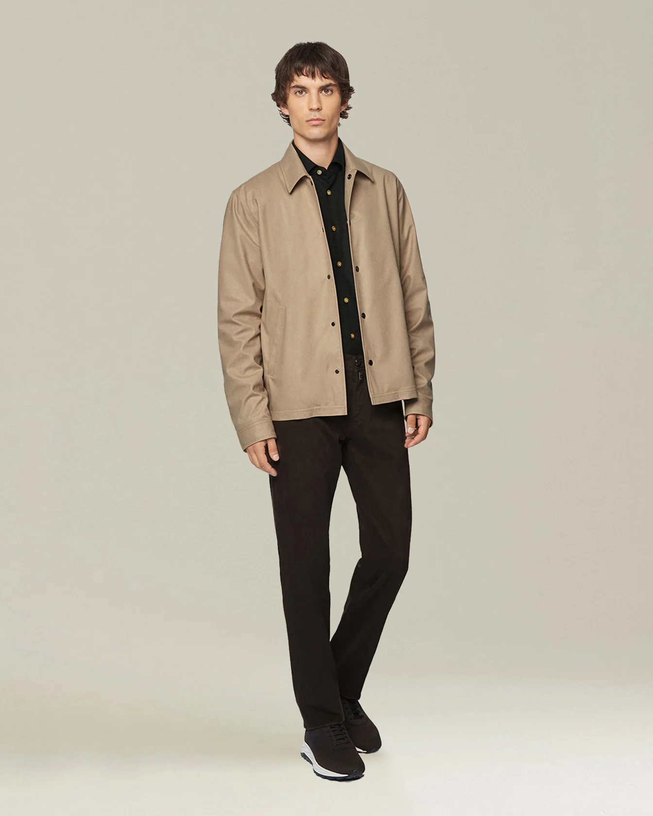 ‘NERANO’ HOUNDSTOOTH FLANNEL SHIRT - Image 5