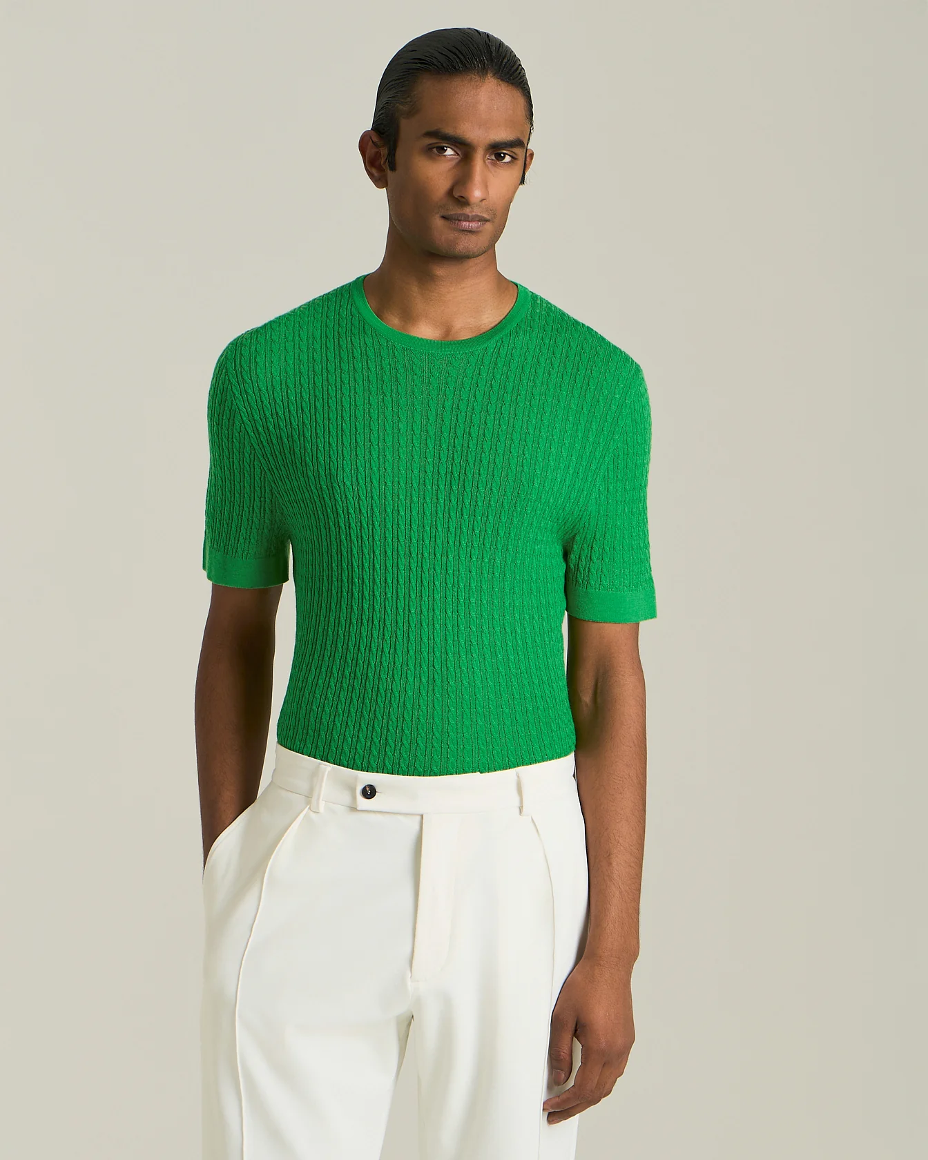 KNT WOOL AND SILK KNIT SHIRT - Image 2