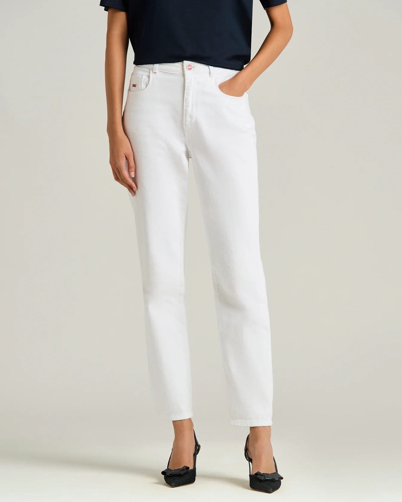 SLIM DENIM TROUSERS - Image 2