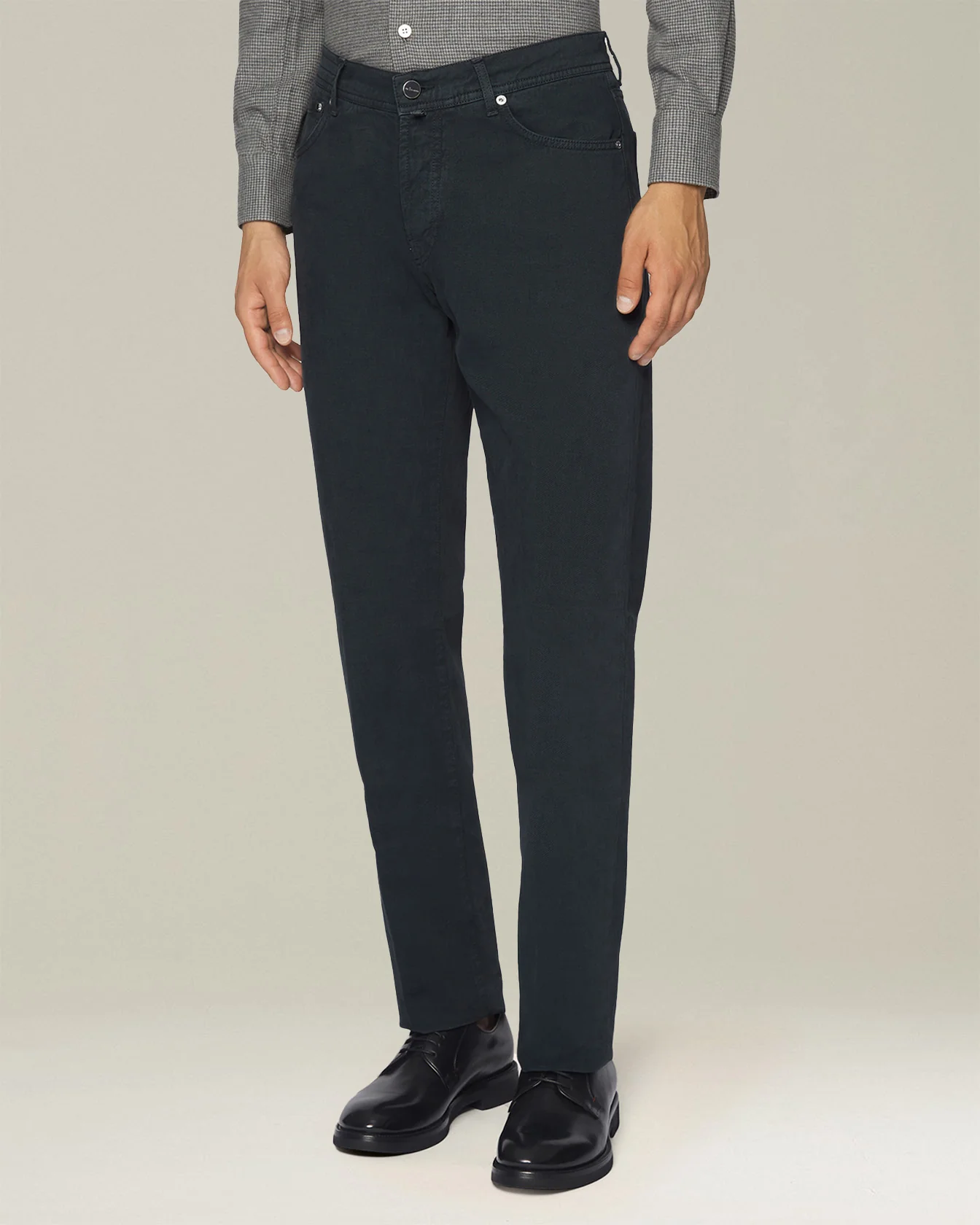 DENIM AND CASHMERE TAILORED JEANS - Image 2