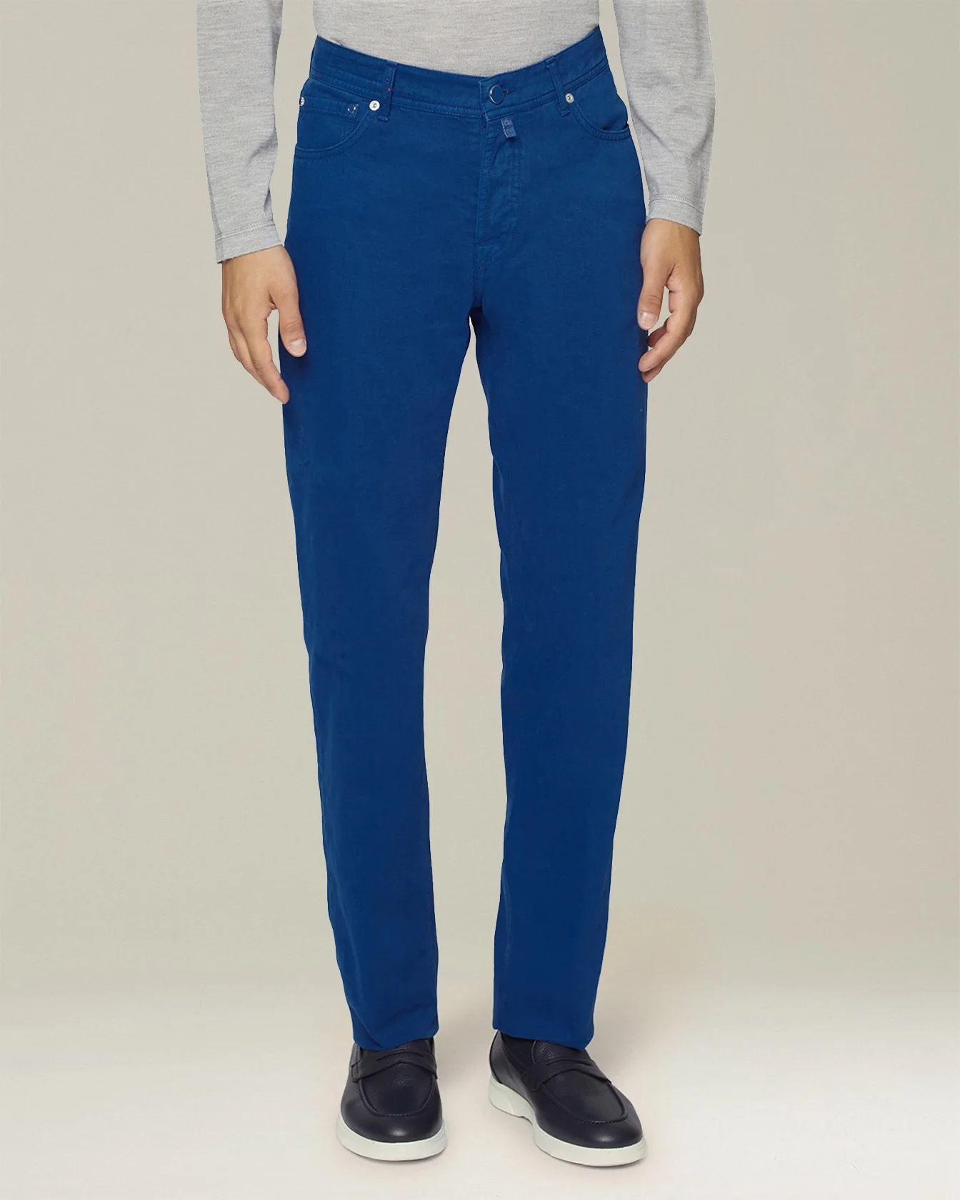 DENIM AND CASHMERE TAILORED JEANS - Image 2